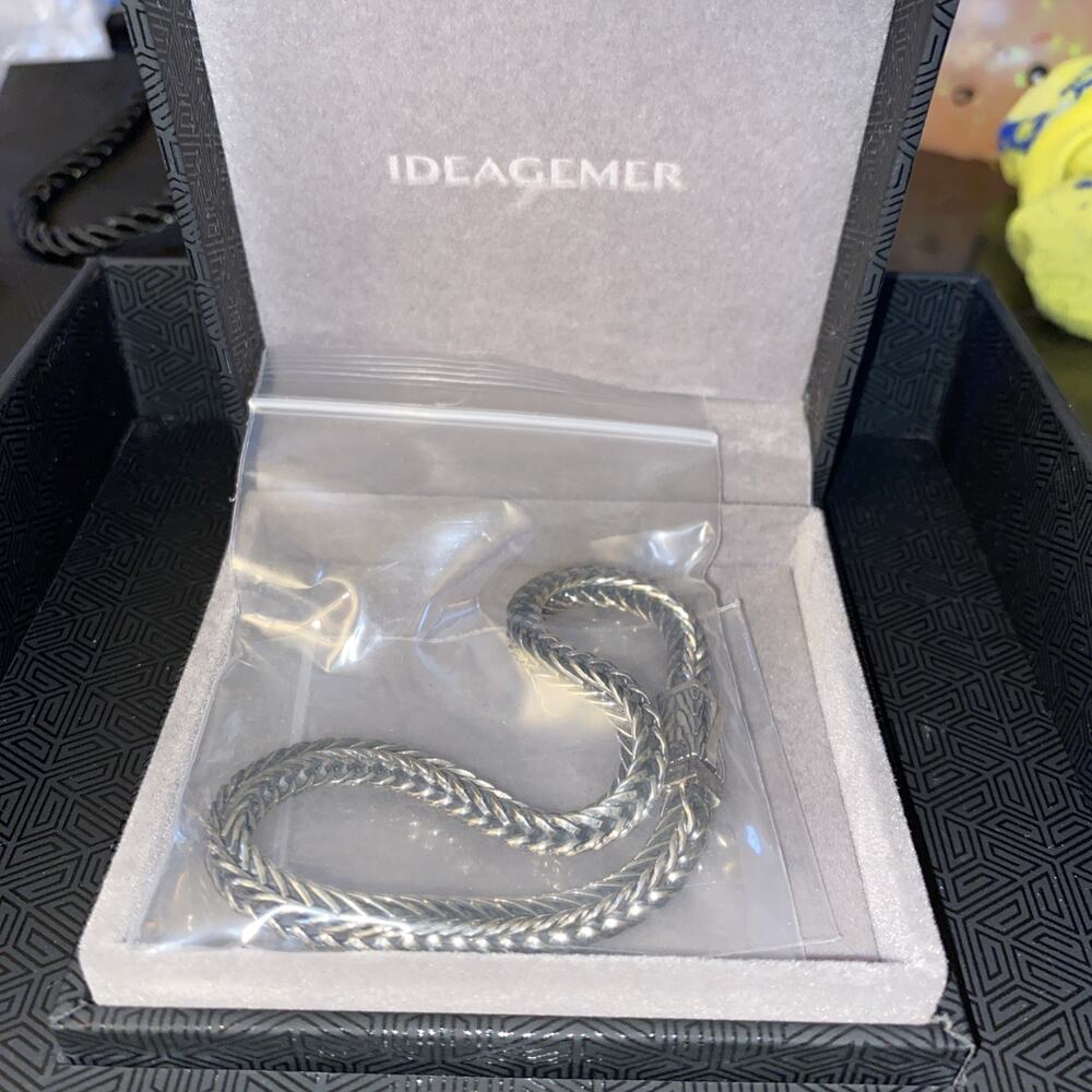 Ideagemer Vintage Arrow Braided Bracelet S925 Sterling Silver